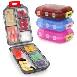 MediPocket Reise-Pillendose | Feuchtigkeitsgeschützt & Kompakt | 4–12 Fächer | Für Vitamine & Medikamente unterwegs