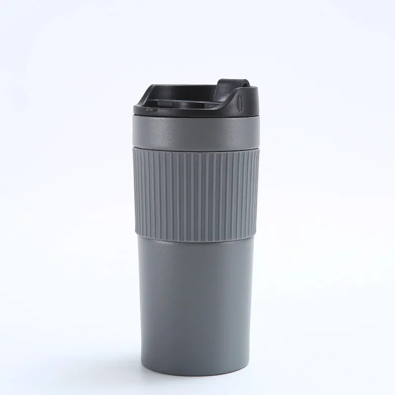 BrewMate Go | Isolierte French Press To-Go | 420 ml | Edelstahl | Doppelwandig & Auslaufsicher