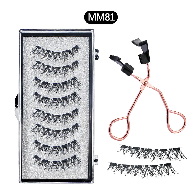 Magnetische Wimpern LashAura Magnetique | 8-teiliges Set ohne Kleber & Eyeliner | Wiederverwendbar | 5 Magnete | Natürlich & Voluminös