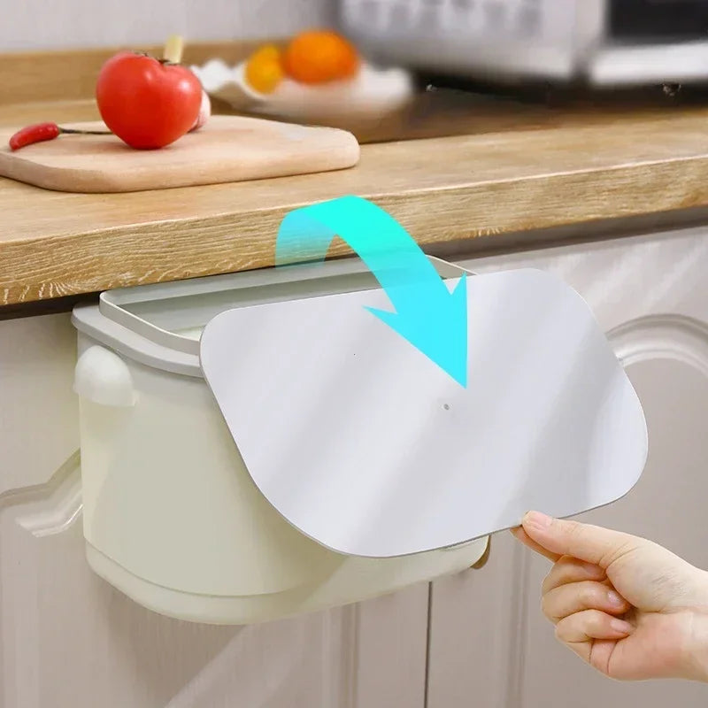 Wand-Mülleimer Cleanvero | Mit Deckel | Hängend & Platzsparend | Für Küche & Bad | Großes Volumen
