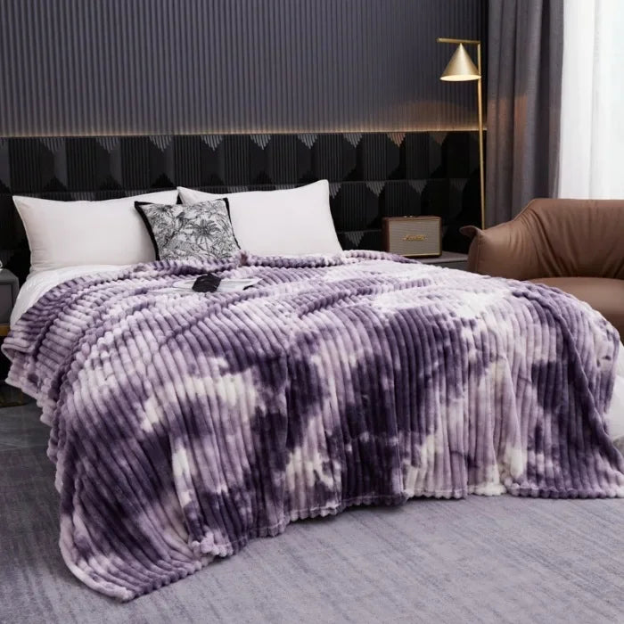 ColorHaven | Tie-Dye Decke | Milchfleece | Weich & Leicht | Frühling & Herbst