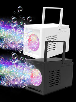BubbleBlaze Pro | Bühnen-Seifenblasenmaschine mit 10 Düsen | Effektvolle Blasenmaschine für Events, Shows & Partys