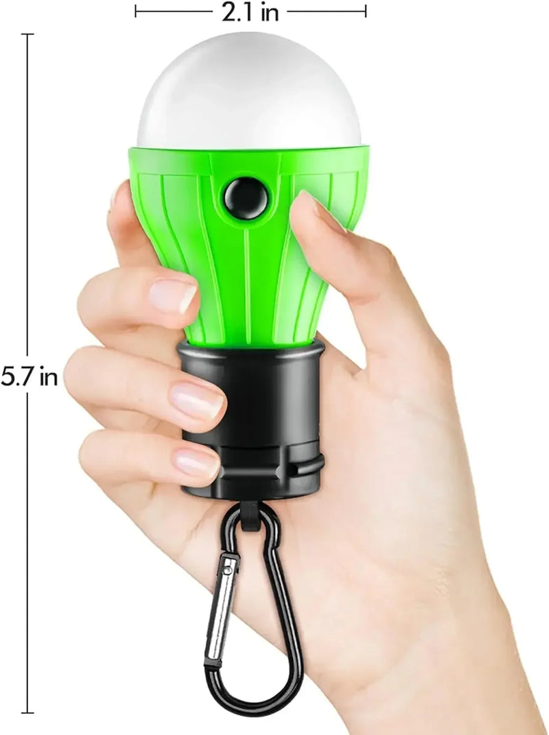 LumoHook Zeltlampe mit Karabiner | 3 Lichtmodi | Tragbare LED Campinglampe | Batteriebetrieben