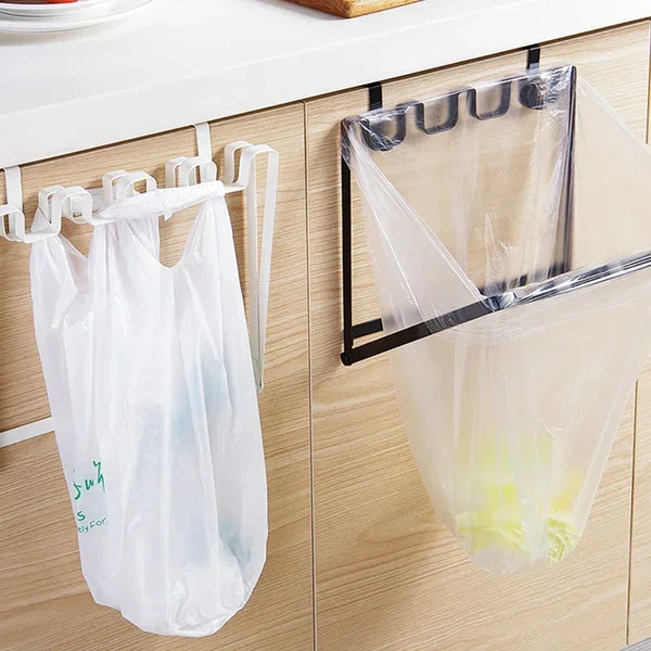 CleanFold Faltbarer Müllbeutelhalter | Über-Tür Design | Platzsparend & Praktisch | Küche