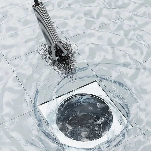 Rohrreinigungsspirale EcoDrain Flex160 | 160 cm Spirallänge | Wiederverwendbar & Umweltfreundlich | Für Küche & Bad