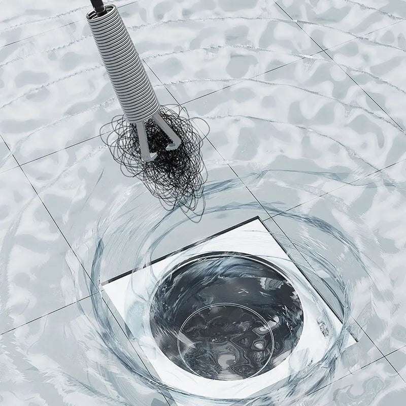 Rohrreinigungsspirale EcoDrain Flex160 | 160 cm Spirallänge | Wiederverwendbar & Umweltfreundlich | Für Küche & Bad