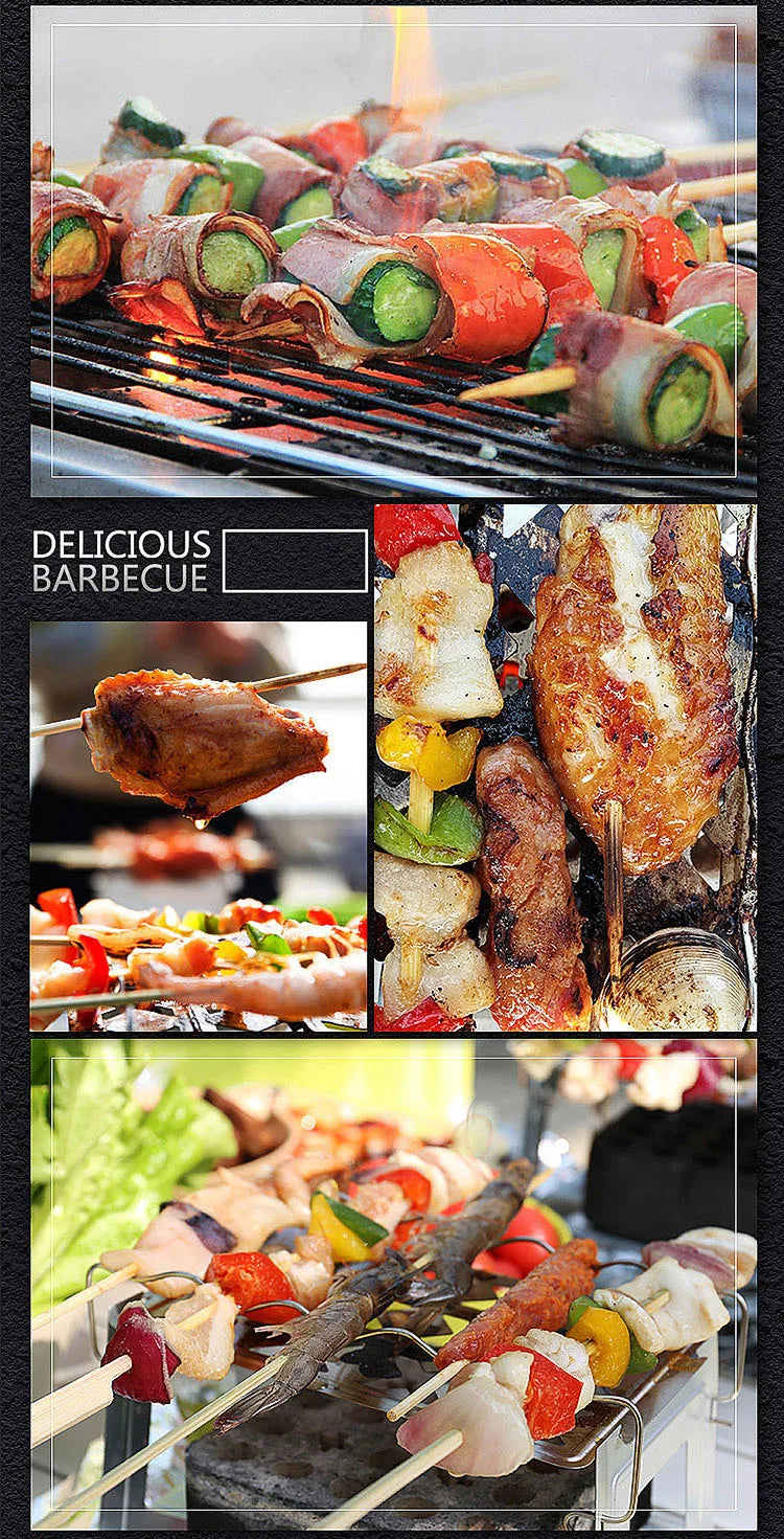 Koarento Tragbarer Holzkohlegrill | Koreanischer Tischgrill für Outdoor & Haushalt | Wiederverwendbar & Kompakt | Ideal für BBQ & Camping