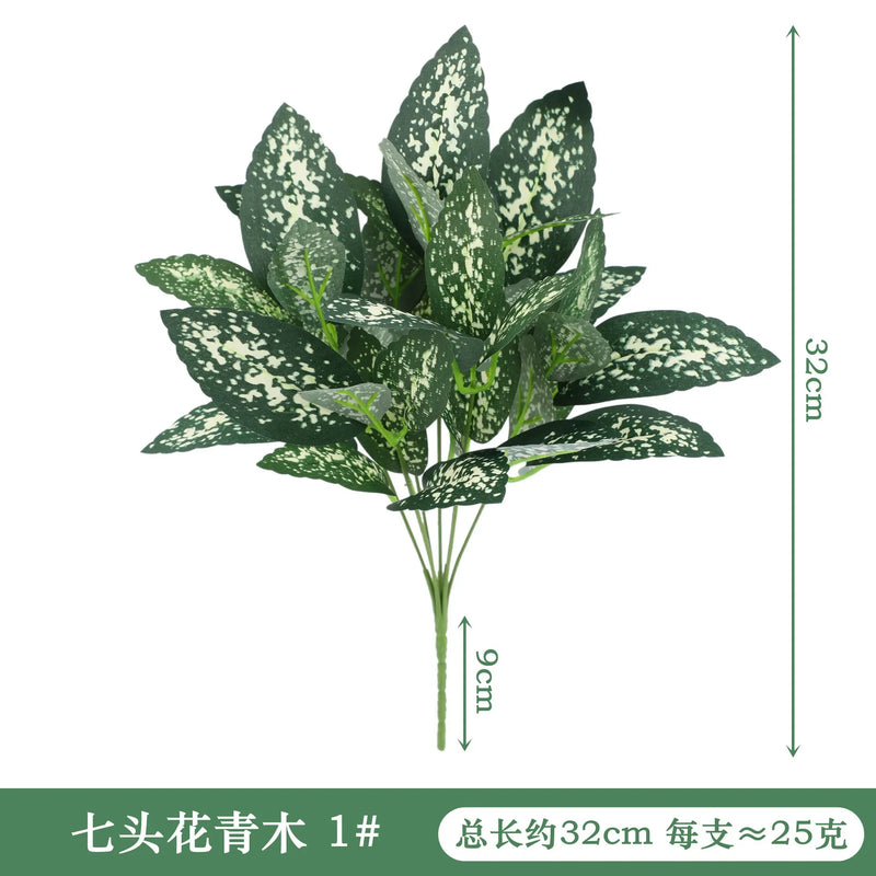 VERDIVA Kunstpflanze Dieffenbachia | Tropisches Deko-Blatt aus Seide | Pflegeleichte Deko für Tisch, Regal & Wohnzimmer
