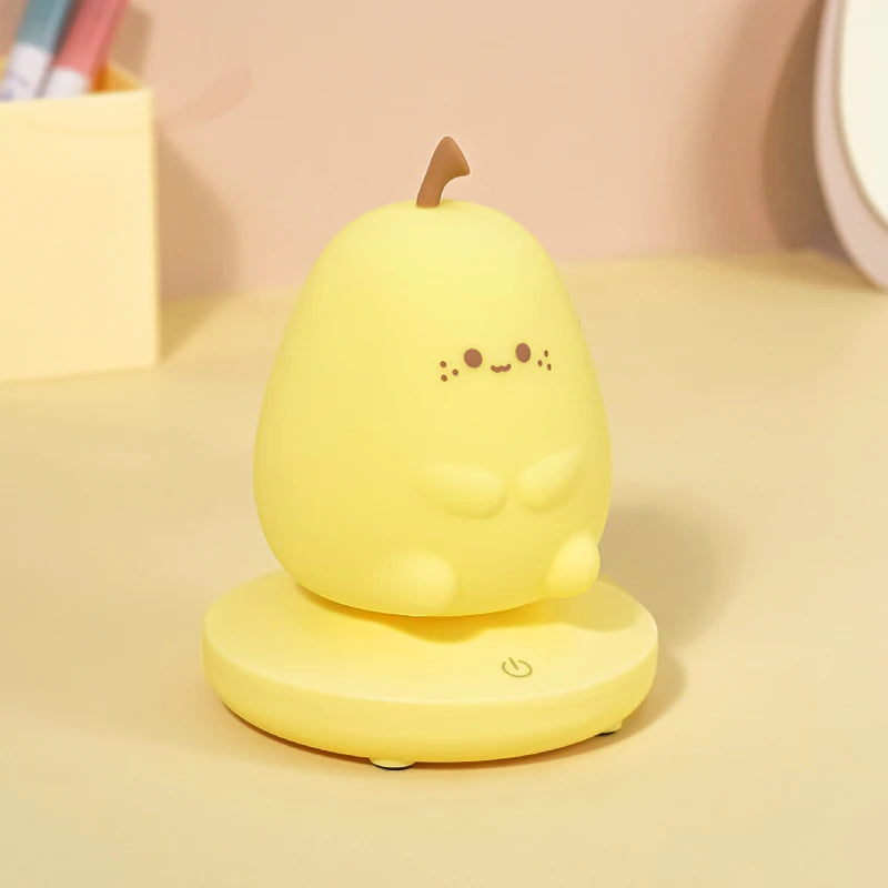 LumiPals LED Nachtlicht | Niedliches Tierdesign Schwein & Hase | Touch-Dimmung | USB-Wiederaufladbar