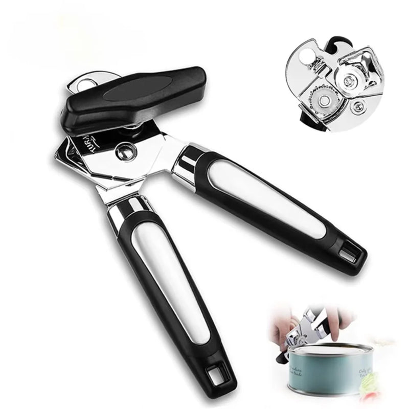 Cutelio Multifunktionaler Dosenöffner Edelstahl | Seitenschneider mit glattem Rand | Sicher & ergonomisch | 22 × 6 cm
