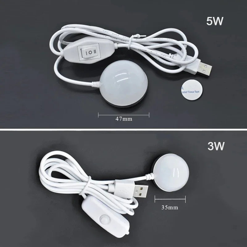Lumino  USB LED Lampe | Magnetische Mini-Lampe | 3W/5W mit Schalter | Warmweiß & Kaltweiß
