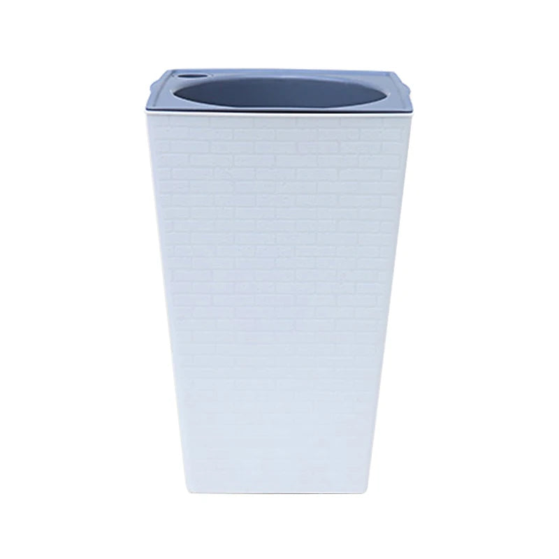 Brickora StylePot Blumentopf im Ziegelstein-Design | Rechteckig & Hoch | Selbstbewässernd mit Baumwollseil | 27,2×12×17,5 cm / 17,2×12×8,6 cm