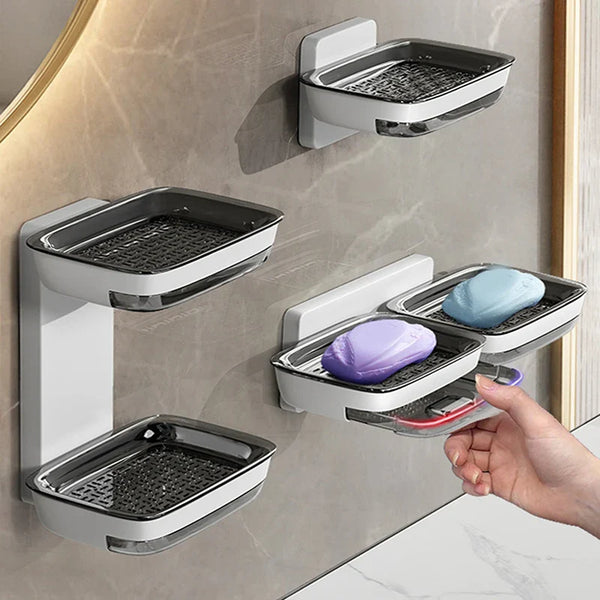 SoapLift – Die clevere Doppelablage für trockene & saubere Seife!