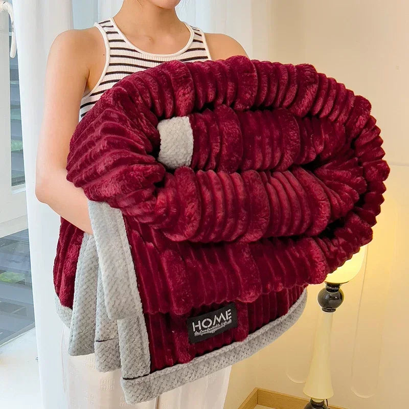 Kuscheldecke BunnySoft | Extra Dick & Wärmend | Korallenfleece | Beidseitig Flauschig
