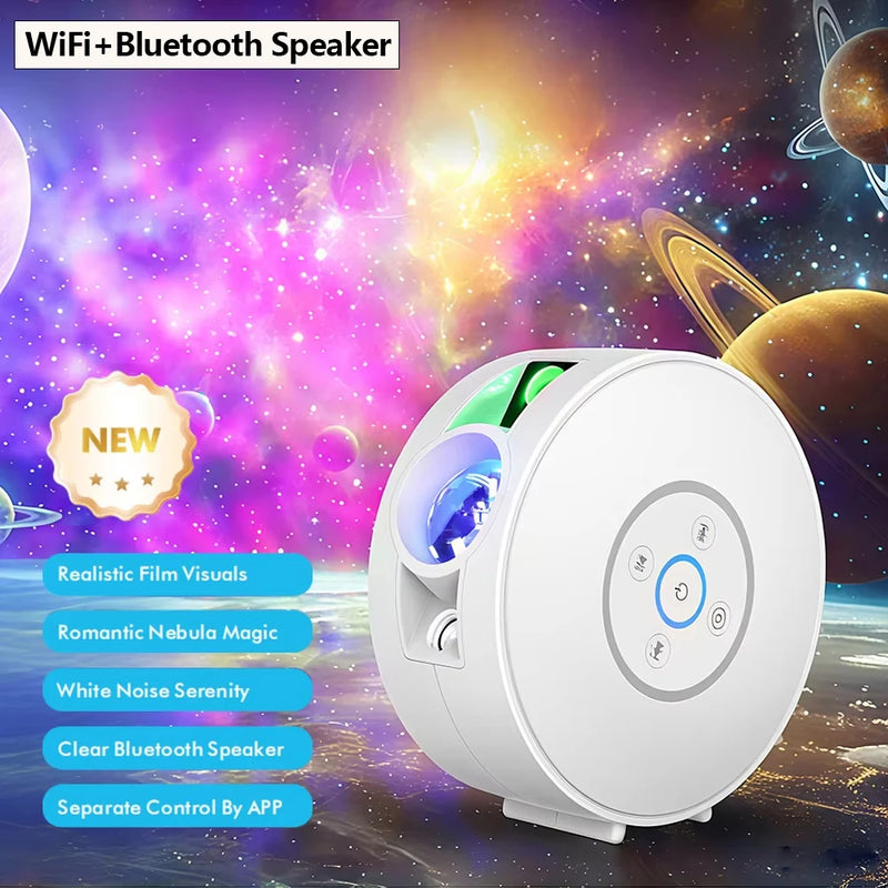 Galaxy Projektor LumoSky Pro | Smart App & Sprachsteuerung | 16 Mio. Farben | Sternen- & Nebelprojektion