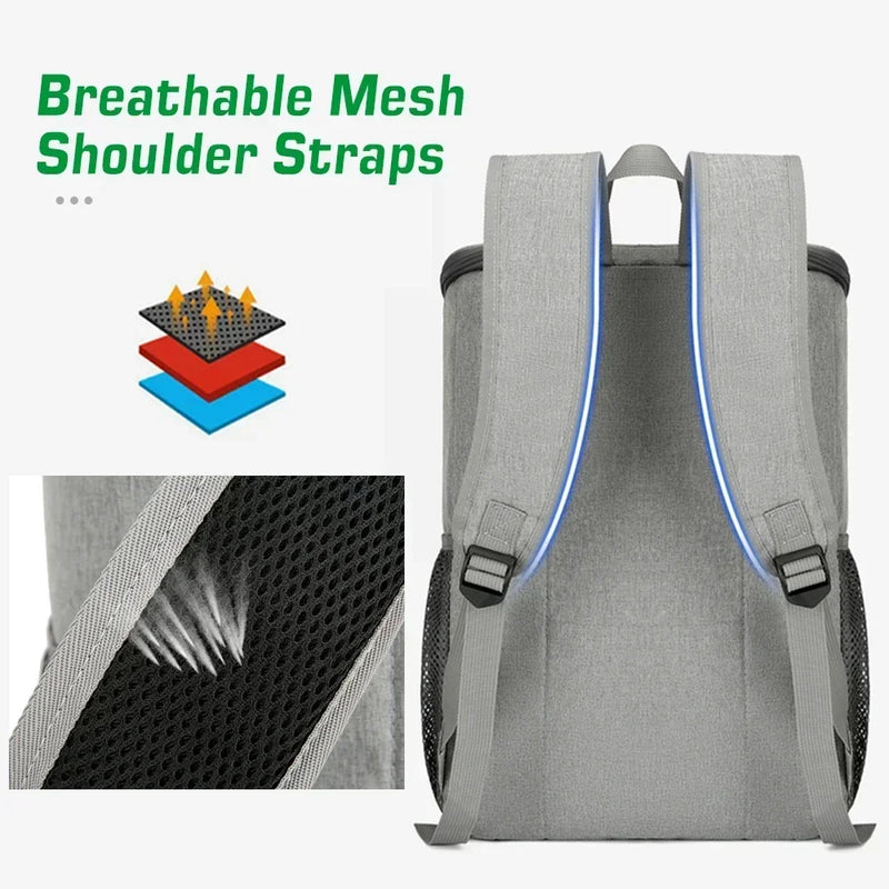 FrostoPak Kühlrucksack 30L | Auslaufsicher & Isoliert | Für Camping, Wandern & Picknick | Oxford-Gewebe