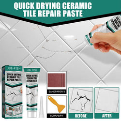 Ceramend Fliesenreparaturpaste | Für Keramik, Porzellan & Marmor | 100 ml | Schnell, Stark & Vielseitig