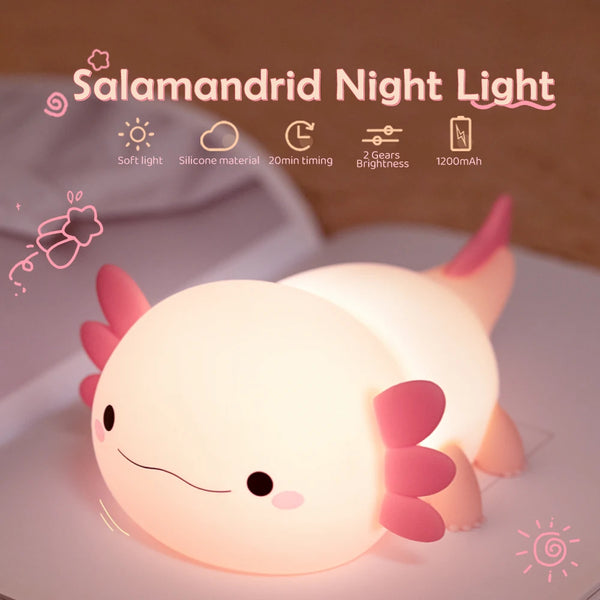 QuackGlow LED Nachtlicht | Niedliches Entendesign | Weiches Silikon | 3 Helligkeitsstufen | USB-Wiederaufladbar | 12 × 10 × 12 cm