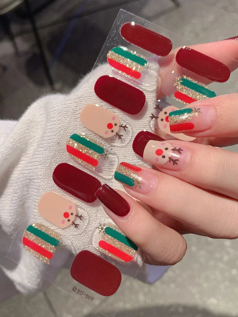 GlitzNail – Festliche Weihnachtsnägel Schnell, Komplett Ohne Salon