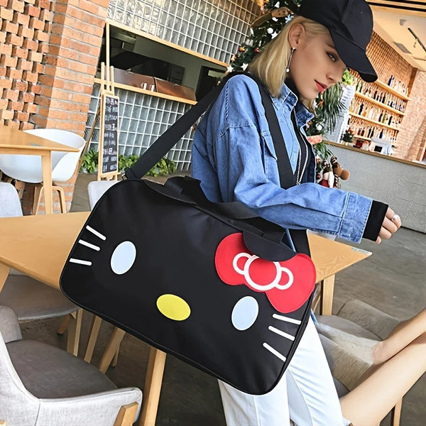 Reisetasche HelloCat | Große Kapazität | Niedliches Cartoon-Design | Oxford-Gewebe