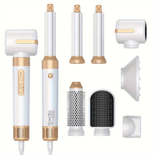 Haartrockner StyloVibe Pro | 7-in-1 Föhn mit Auto-Curler & Diffusor | Brushless-Motor | Für Glätten & Locken