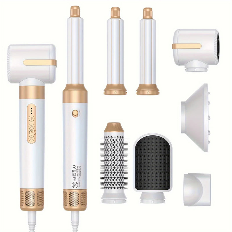 Haartrockner StyloVibe Pro | 7-in-1 Föhn mit Auto-Curler & Diffusor | Brushless-Motor | Für Glätten & Locken