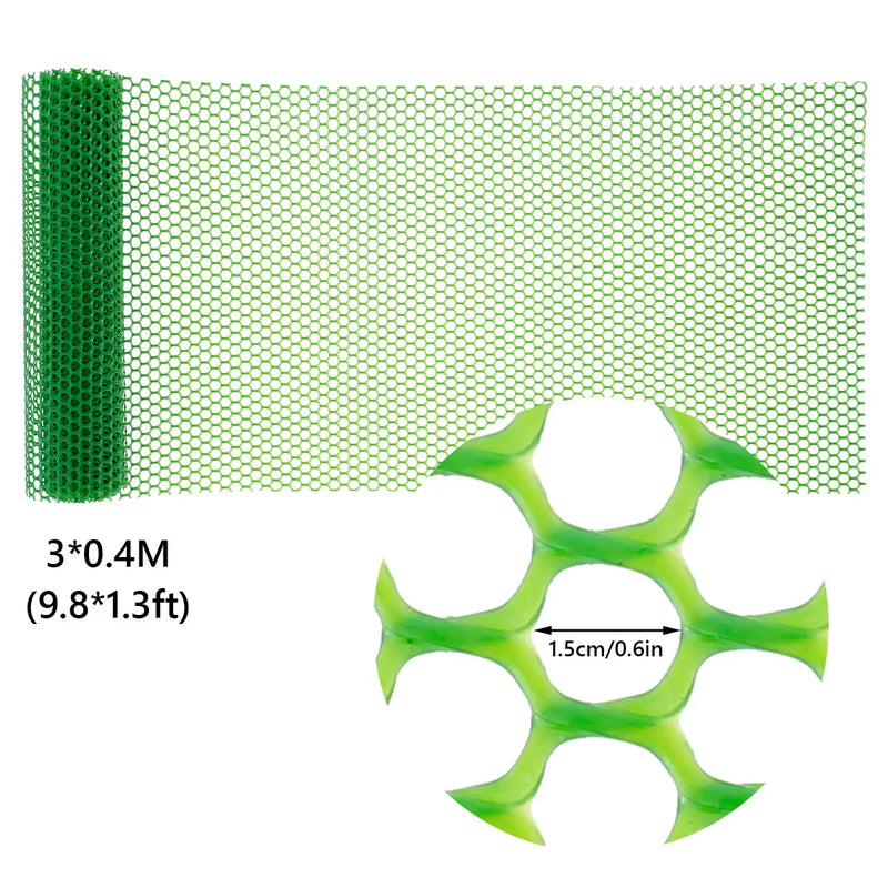 FlexGuard Mesh | Kunststoff-Zaunnetz für Garten & Baumstammschutz | 300 × 40 cm / 600 × 40 cm | Wetterfest & zuschneidbar