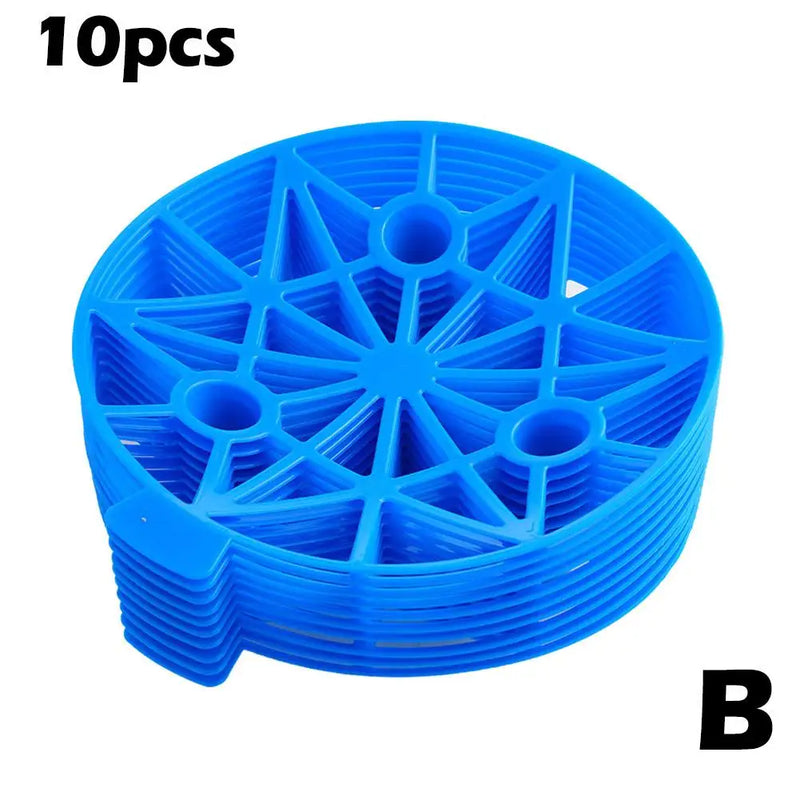 MelonaFix | 10er-Set Wassermelonenhalter für den Garten | 19,5 × 3,5 × 2 cm | Robuste PP-Trays gegen Bodenkontakt & Fäulnis