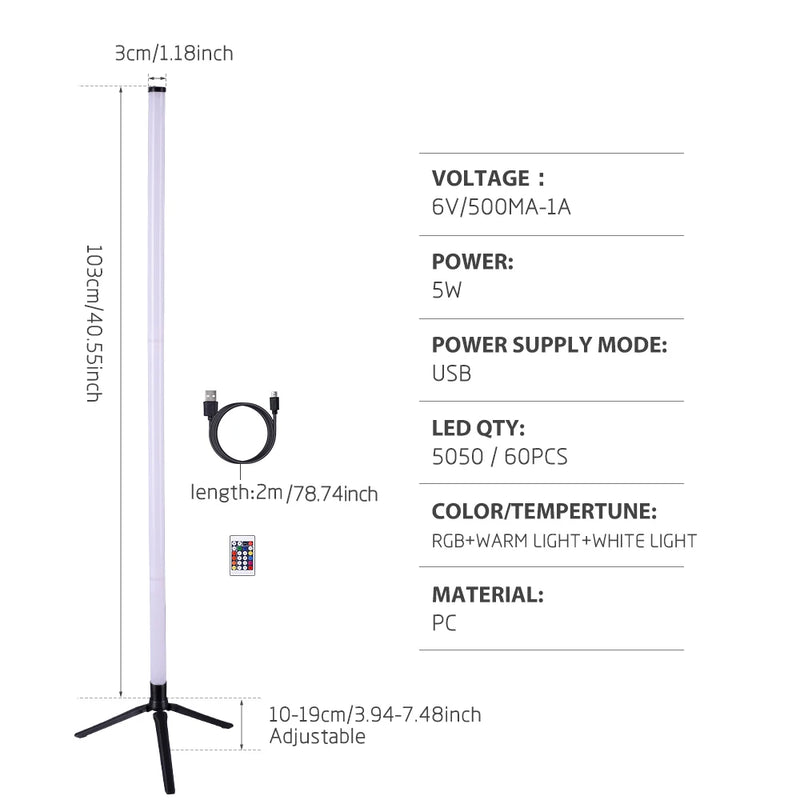 LED Outdoor Lampe | USB Wiederaufladbar | Fernbedienung & 3 Modi | Wasserdicht