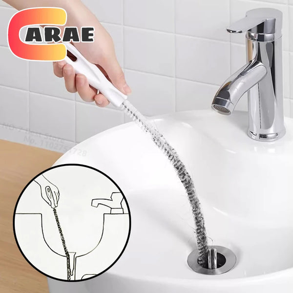 FlexiPipe Rohrreiniger-Bürste | Flexibler Abflussreiniger für Küche & Bad | 45/65 cm Länge | Wiederverwendbares Reinigungswerkzeug