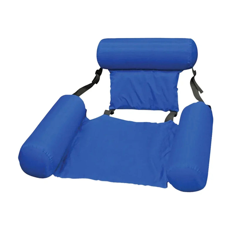 Aufblasbarer Wasserhängesessel | Verstellbar & Tragbar | AquaLiva Pool-Lounge für Strand & Schwimmbad – 100×120 cm