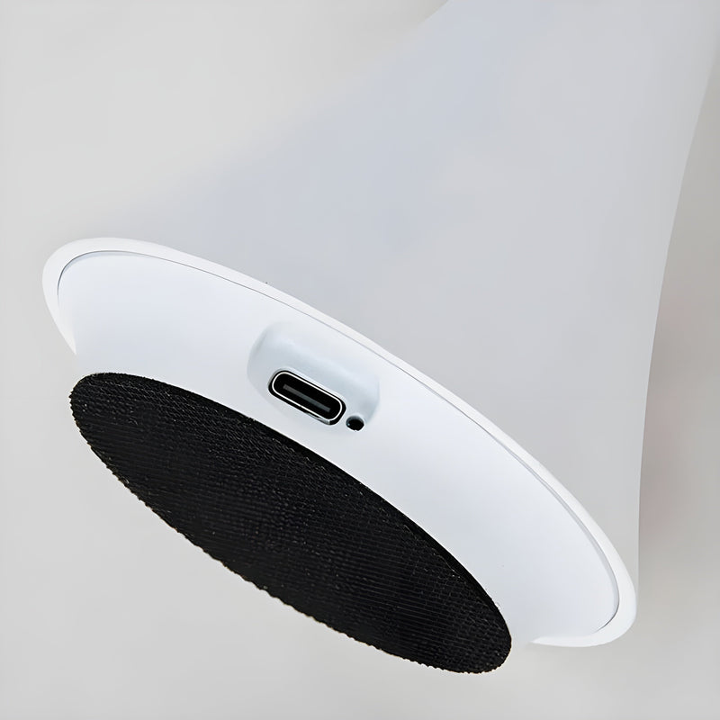 Alurina Tragbare LED Tischlampe | USB-Aufladung & 3-fach dimmbar | Marble-Look Design | Aluminium & Acryl