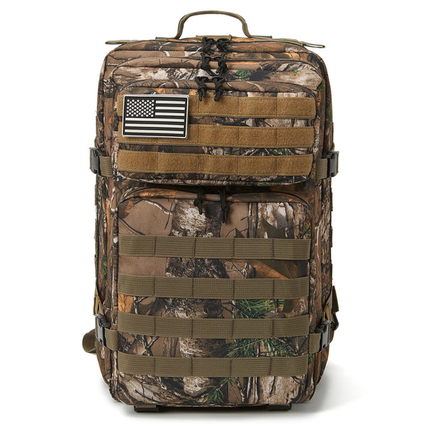 TACTICO45 45 L Outdoor Rucksack | Molle‑System | 3‑Tages Kapazität | Robust & Multifunktional – Schwarz/Khaki/Olive