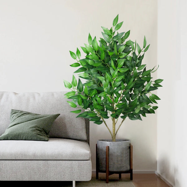 EverGreenia Kunst-Eukalyptus | 42–64 cm Höhe | Realistische Deko-Pflanze | Für Zuhause & Büro