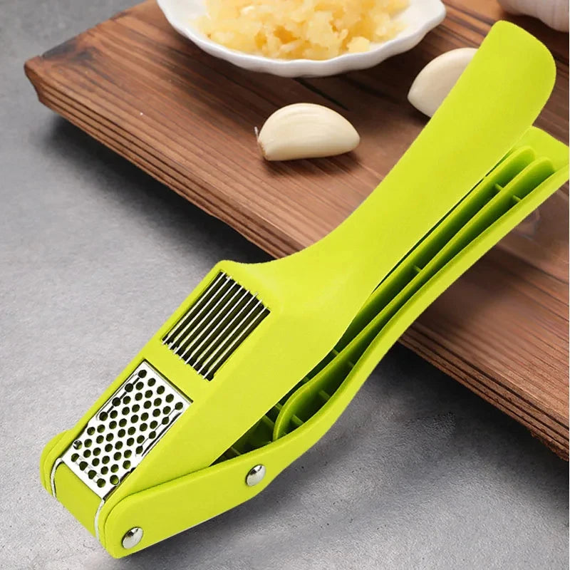 Knoblauchpresse DuoCrush | 2-in-1 Funktion | Edelstahl & rutschfester Griff | 19×3,8×7,8 cm