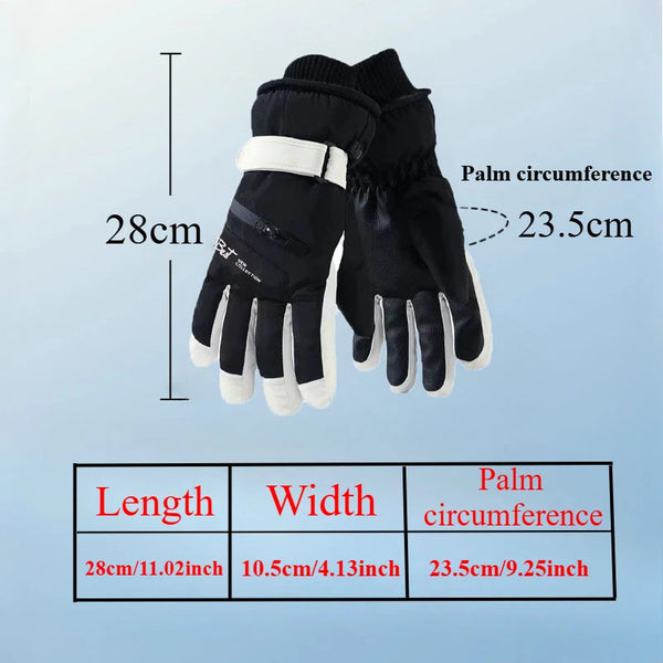 GlacioShield Pro Gloves | Wasserdichte Winterhandschuhe | Touchscreen & Anti-Rutsch | Warmes Fleecefutter für Skifahren, Radfahren & Outdoor