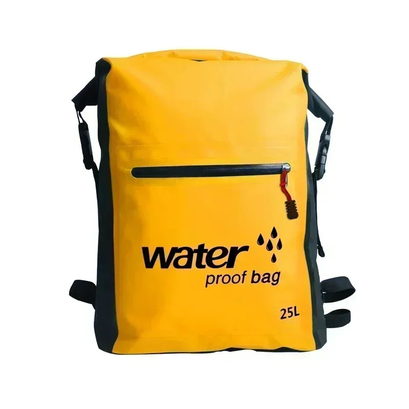 Wasserdichter Rucksack AquaDryX 25L | Schwimmender Packsack | Rolltop & Atmungsaktiv | Ideal für Kajak, Trekking & Outdoor