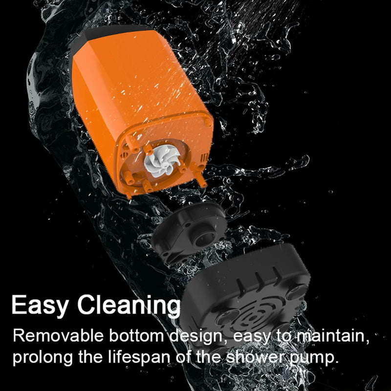 Campurion Camping Dusche Tragbar | Elektrische Outdoor Dusche mit Pumpe | IPX7 Wasserdicht | 4800mAh Akku | Für Camping, Wandern & Reisen
