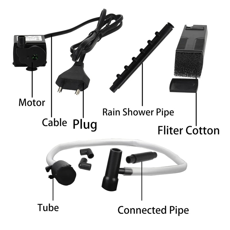 AquaThero Wasserfilterpumpe für Aquarien | Tauchsaugpumpe mit Filter & Sauerstoffzufuhr | Für Süß- & Salzwasser | EU-Stecker