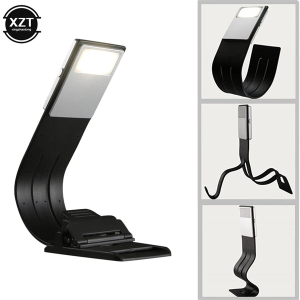 Readelle LED Leselampe mit Clip | USB-aufladbar & 3 Farbmodi | Tragbar & Dimmbar | Für Bücher, eReader & Kindle