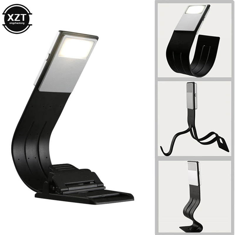 Readelle LED Leselampe mit Clip | USB-aufladbar & 3 Farbmodi | Tragbar & Dimmbar | Für Bücher, eReader & Kindle