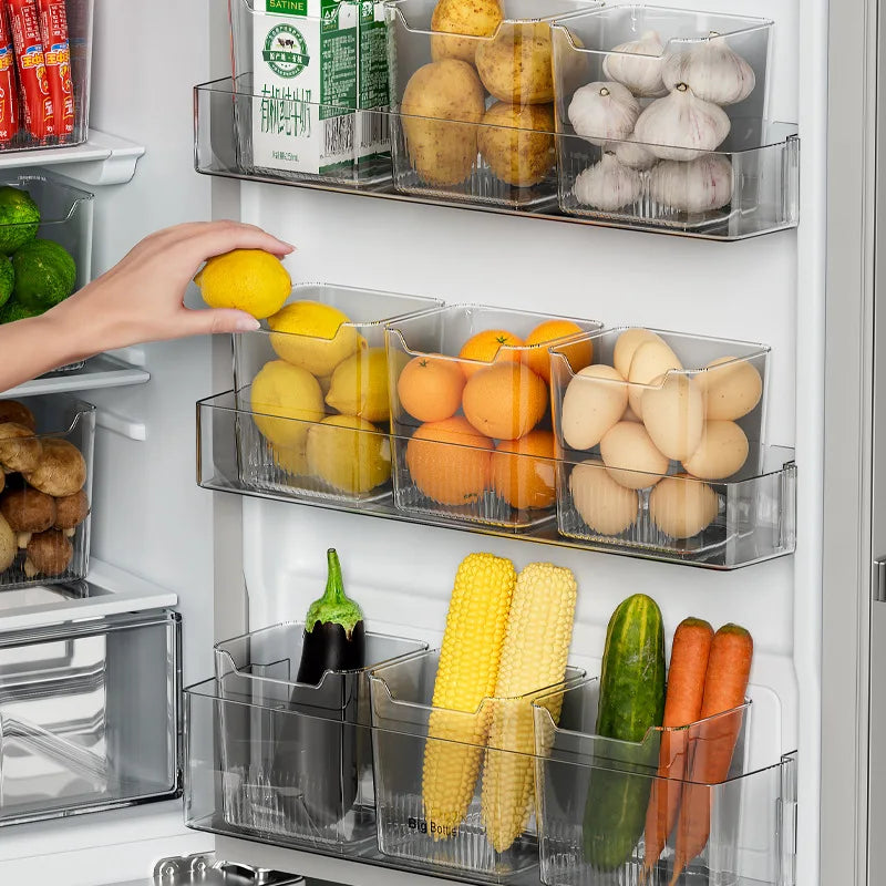 Kühlschrank-Seitentür-Organizer FridgeMate | Frischhaltebox für Eier, Obst & Gemüse | 11,7 × 9 × 12 cm