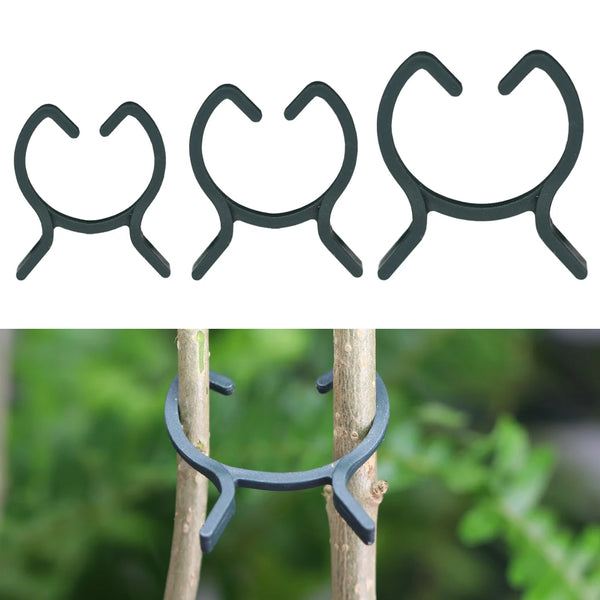 ClipPlant Max | 100er-Set Pflanzenclips in 2 Größen | Für Tomaten, Kletterrosen & Gemüse | UV-beständigc