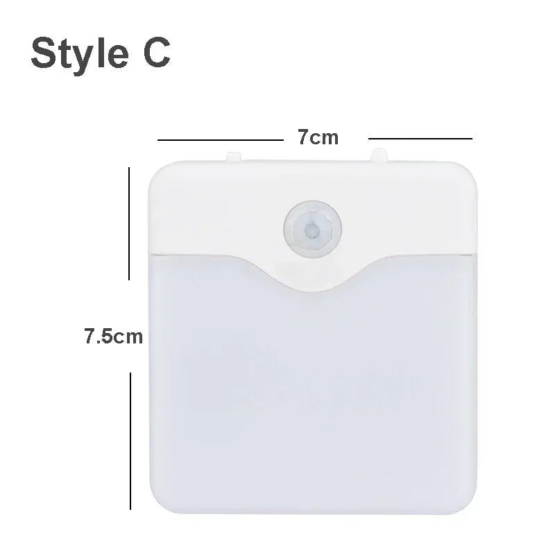 Lunarisense LED Nachtlicht | Mit Bewegungs- & Dämmerungssensor | Dimmbar & Energieeffizient | Für Schlafzimmer, Flur & Bad | EU-Stecker