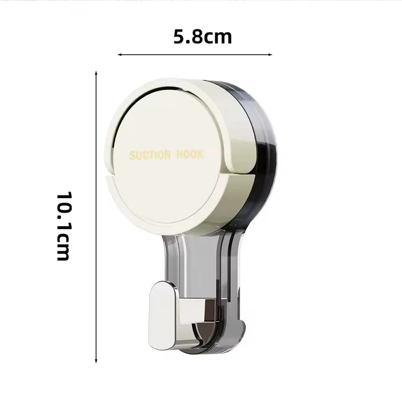SaugFix Wandhaken | Ohne Bohren | Wiederverwendbar & Rückstandsfrei | 10,1 × 5,8 × 3,4 cm | Ideal für Bad & Küche
