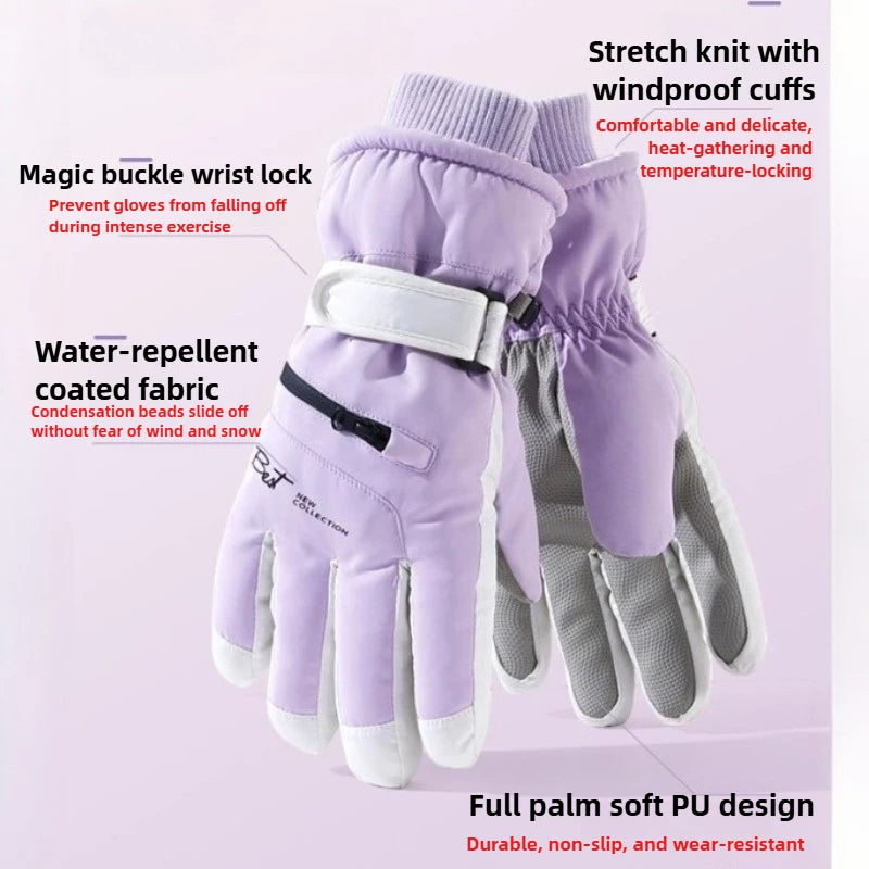 GlacioShield Pro Gloves | Wasserdichte Winterhandschuhe | Touchscreen & Anti-Rutsch | Warmes Fleecefutter für Skifahren, Radfahren & Outdoor