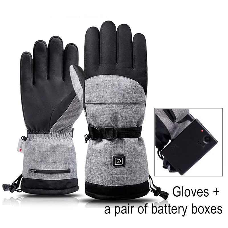 Beheizbare Handschuhe ThermoRide | Wasserdicht & Winddicht | Elektrische Winterhandschuhe für Motorrad, Fahrrad & Outdoor | Langanhaltende Wärme