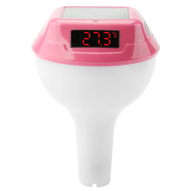 AquaSense SolarTemp Intelligentes Solar-Poolthermometer mit LED-Anzeige & 100 m Funk