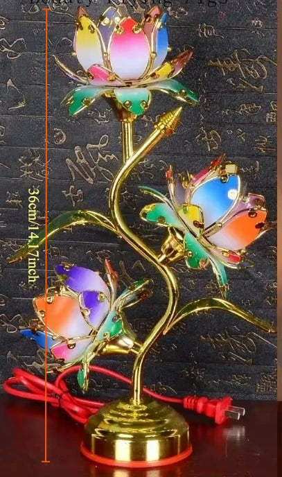 LumiLotus Kerzenhalter | Lotusblüten-Design | Bunt | Tempel- & Wohnraumdeko
