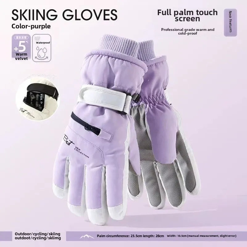 GlacioShield Pro Gloves | Wasserdichte Winterhandschuhe | Touchscreen & Anti-Rutsch | Warmes Fleecefutter für Skifahren, Radfahren & Outdoor